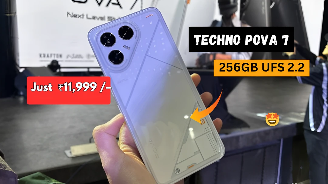 Tecno Pova 7 Ultra 5G launched in India with a 120Hz display, Dimensity 6100+, 6000mAh battery & 5G support. Full specs, features, price under ₹12,000. Read full review now!